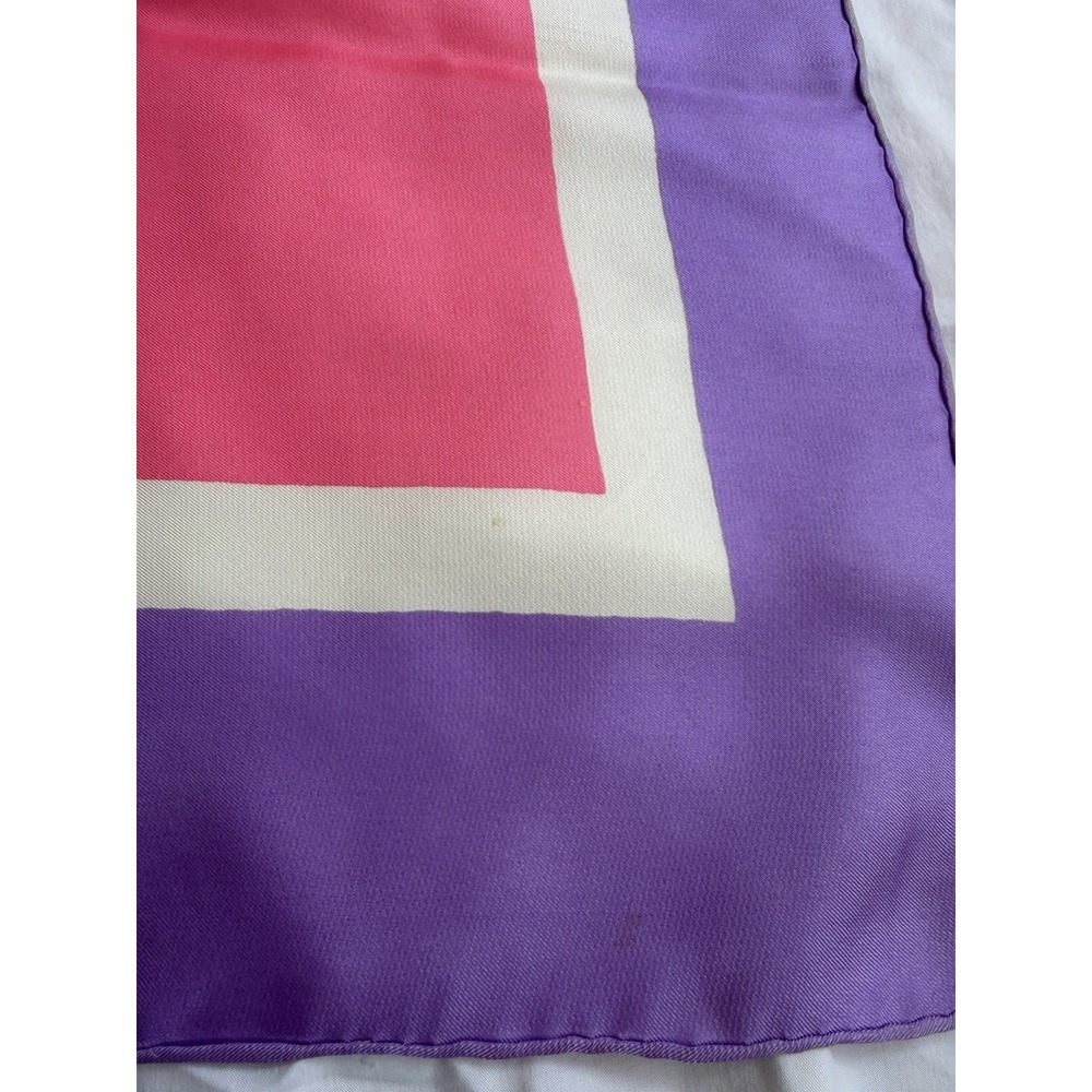 Vintage YSL Yves Saint Laurent Silk Geometric Scarf - Picture 2 of 6